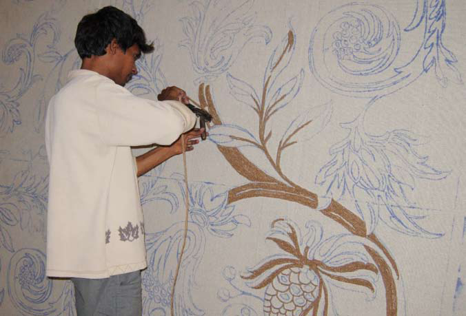 Alfombra tejida técnica handtufting - Villalba Interiorismo