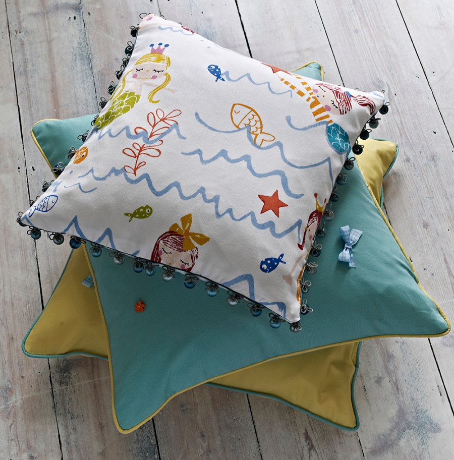 Cojines habitaciones niñas - Villalba Interiorismo