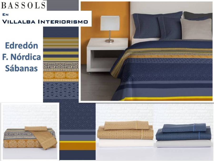 Sábanas, funda nórdica y edredón Bassols - Villalba Interiorismo