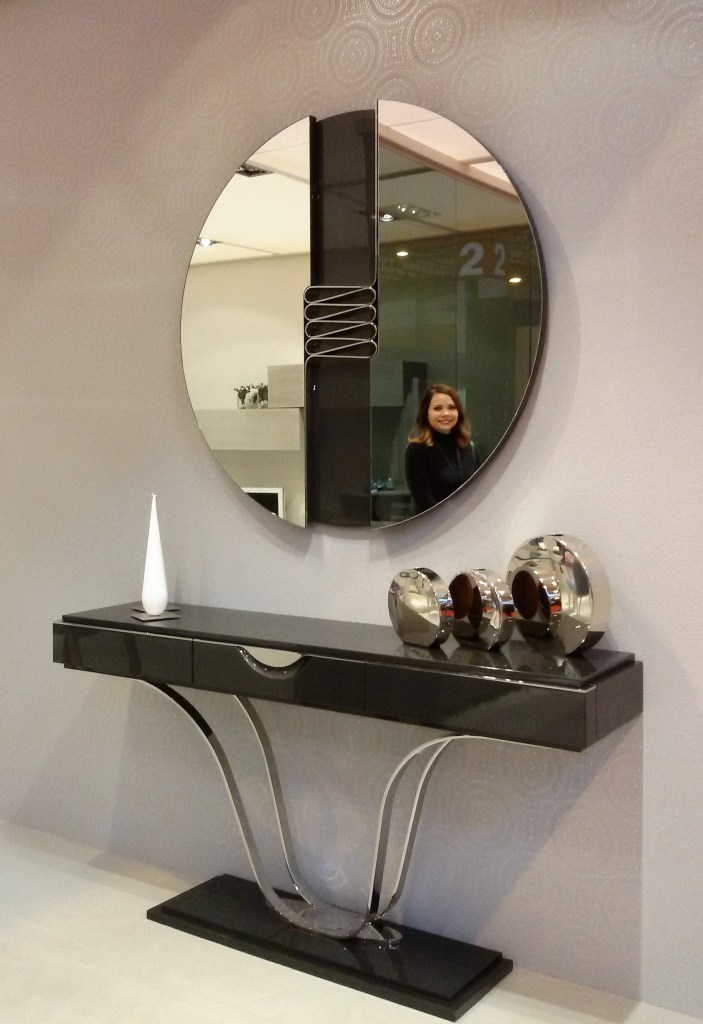 Consola acero y lacada - Villalba Interiorismo (2)