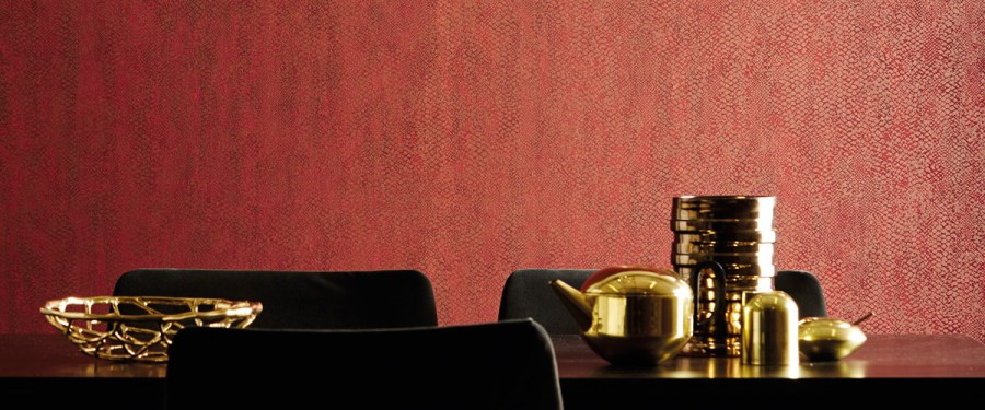 Papel pintado piel serpiente - Villalba Interiorismo