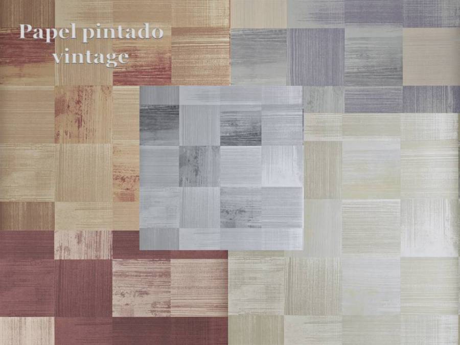 Papel pintado vintage - Villalba Interiorismo