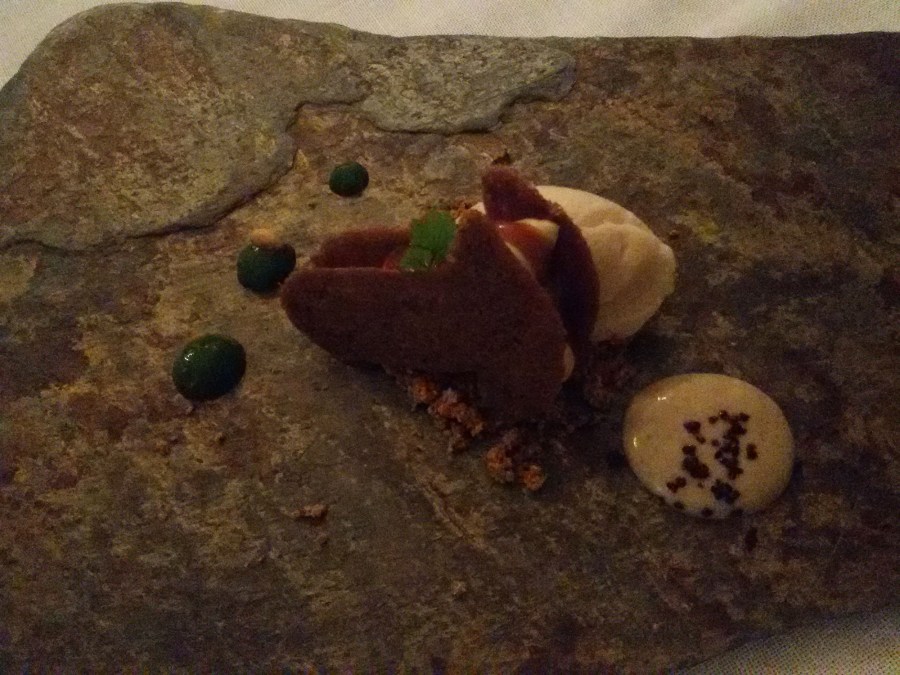 Postre restaurante La Candela Restó- Villalba Interiorismo