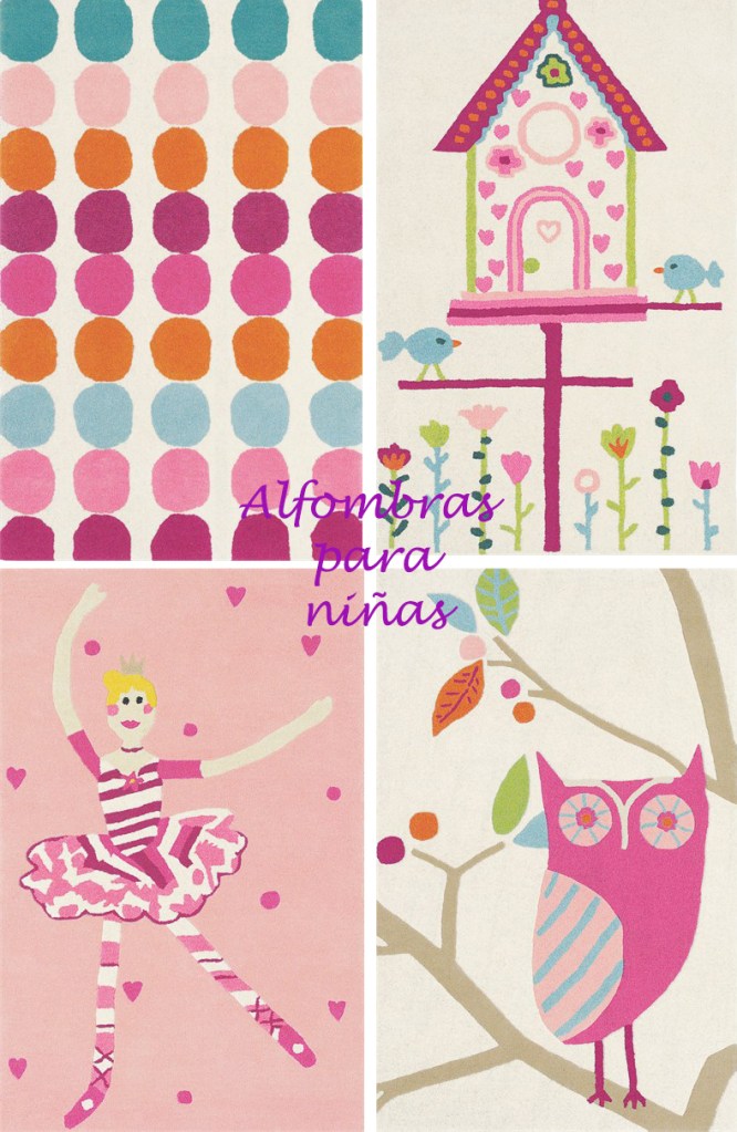 Alfombras para habitaciones niñas - Villalba Interiorismo