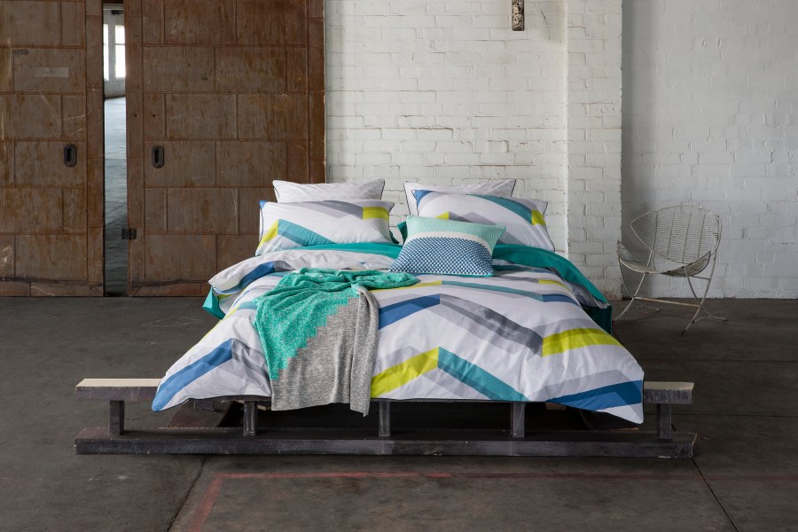 Funda nórdica y bouti dibujo zig zag - Villalba Interiorismo