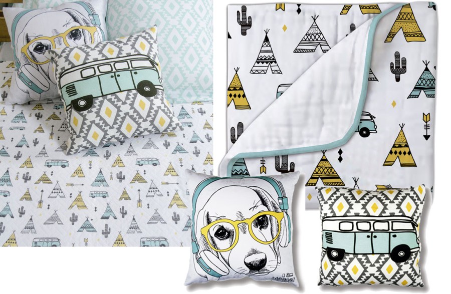 Bouti y cojines Tipi de Sisomdos para niños - Villalba Interiorismo