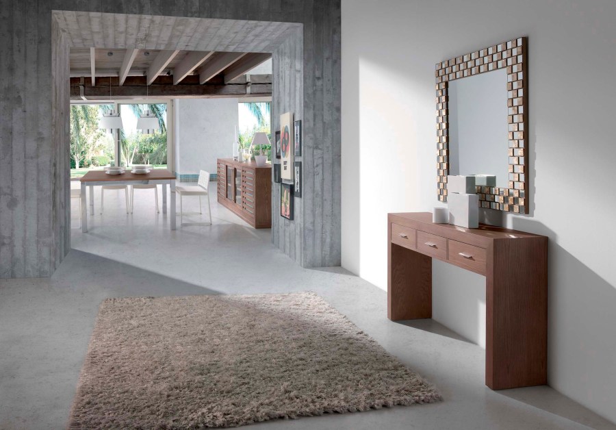 Consola de madera moderna - Villalba Interiorismo