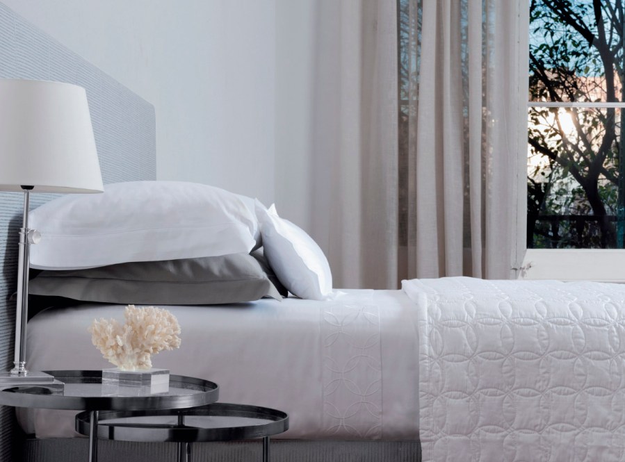 Sábana Ring blanca de Bassols - Villalba Interiorismo