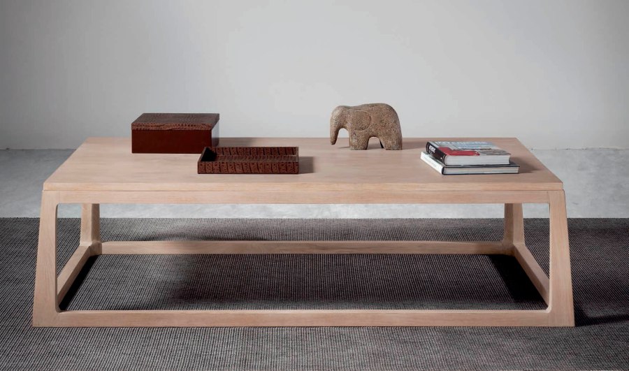 Mesa centro moderna madera teca - Villalba Interiorismo (2)