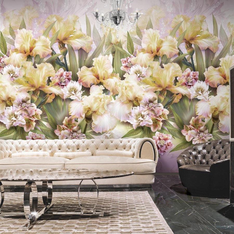 Mural de flores MAGIA di IRIS de Blumarine - Villalba Interiorismo