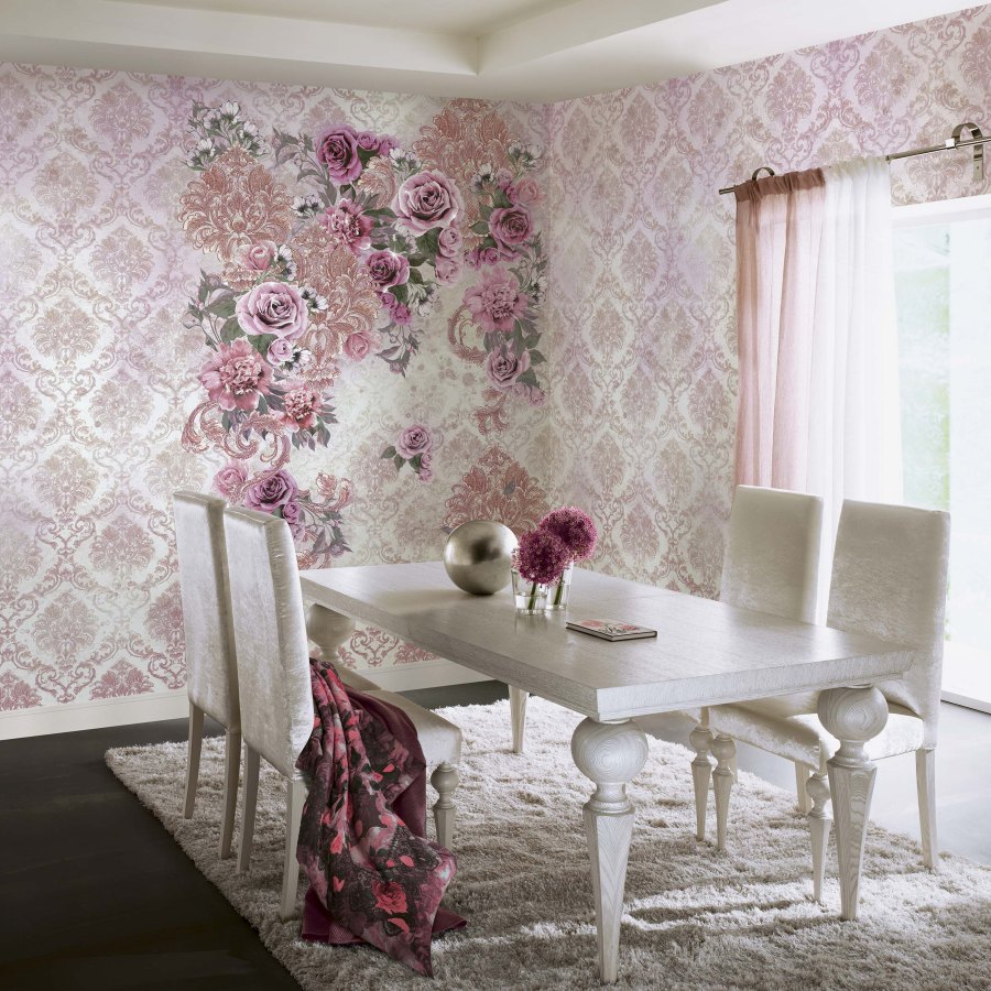 Mural Rosa Antiche de Blumarine - Villalba Interiorismo