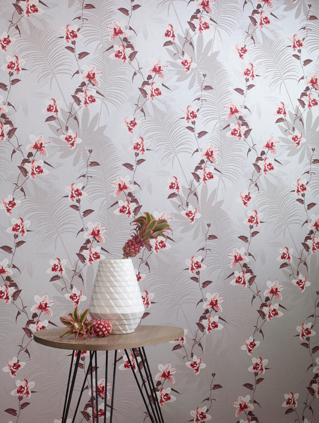 Papel pintado con flores de Khrôma de Coordonné - Villalba Interiorismo