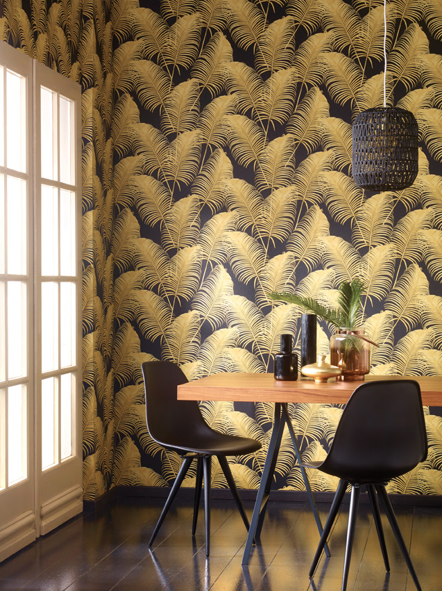 Papel pintado con hojas de Khrôma de Coordonné - Villalba Interiorismo (4)