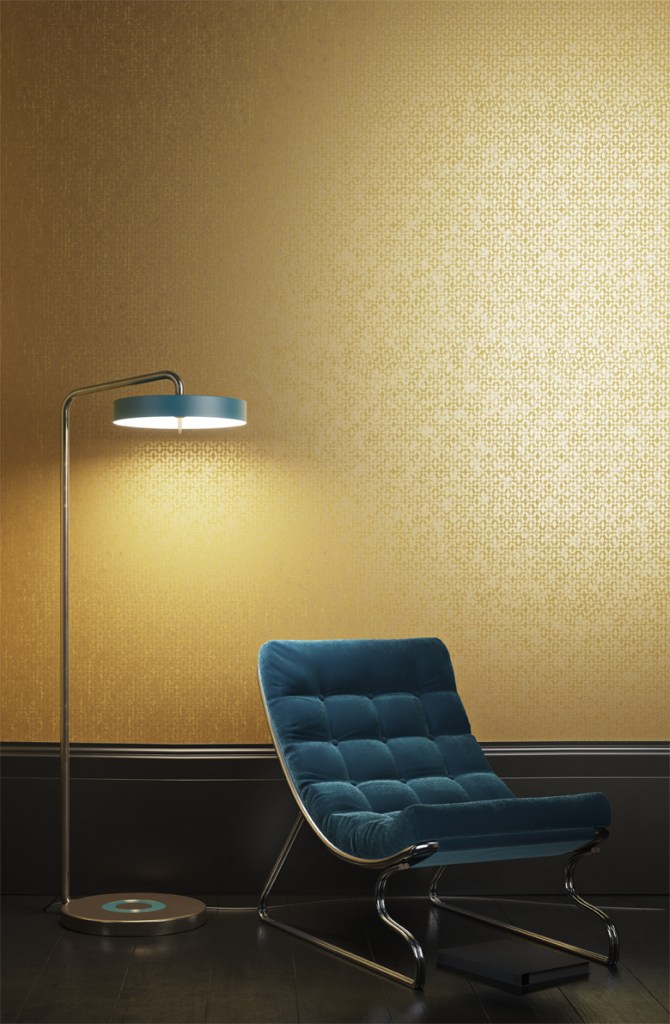 papel-pintado-dorado-de-khroma-coordonne-villalba-interiorismo