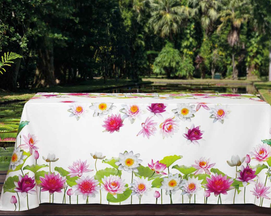 Mantel flores Ninfee - Villalba Interiorismo